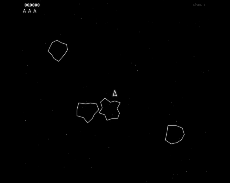 Asteroids screenshot